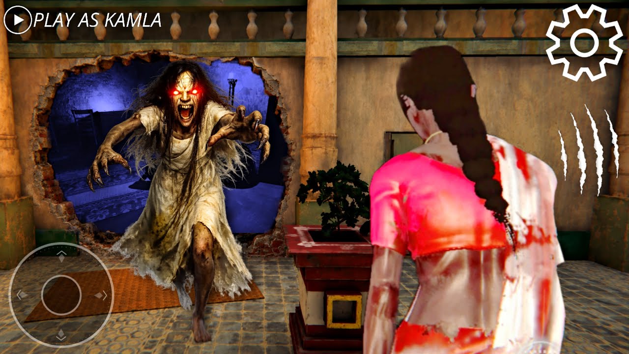 PLAYING AS KAMLA IN THEKKU ISLAND HORROR GAME || KAMLA VS SCARY RED EYE SPIRIT