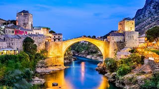 Old Bridge Area of the Old City of Mostar, Bosnia and Herzegovina