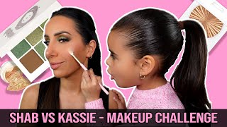 Mother \& Daughter Makeup Challenge | Makeup Tutorial | Shab \& Kassie