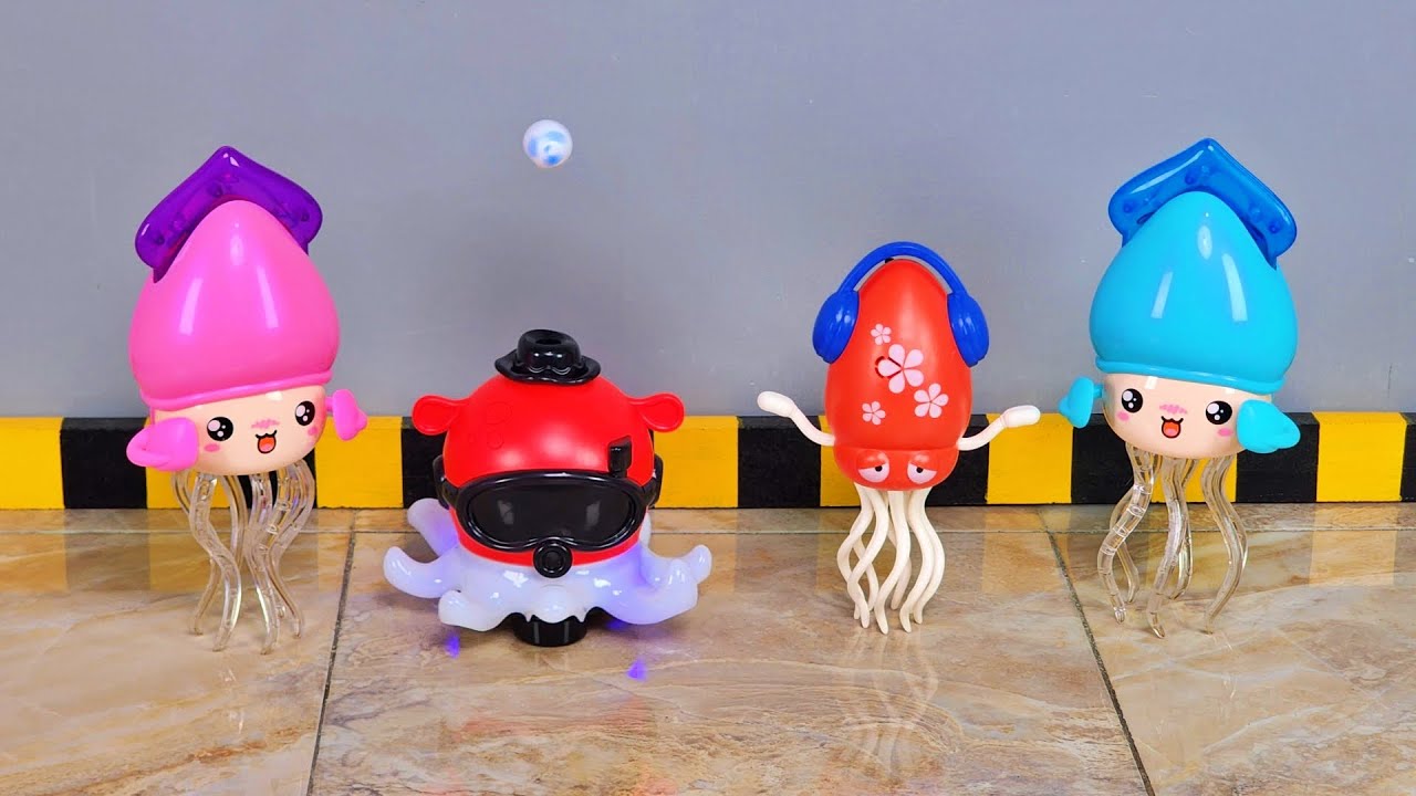 Unboxing Robot Cumi Terbaru, Robot Gurita, Ubur-ubur Twist Jellyfish, Dancing Octopus, Calamar Squid