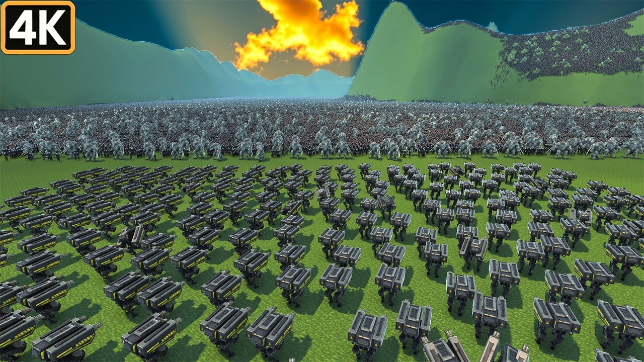 Endless HORDE: 3.200.000 MONSTER Enemies vs T45 Shotgun & BLASTER TURRET Squad!! UEBS 2