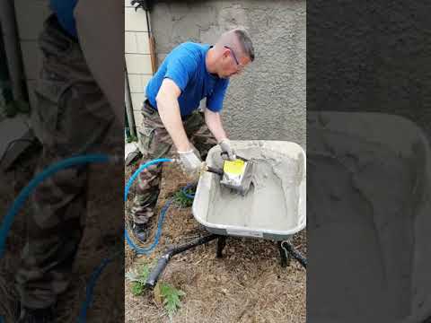 Vidéo: Godet De Plâtrage: Produit Avec Un Compresseur Pour Le Plâtrage, équipement Pneumatique Et Godet Pneumatique, Structure De Bâtiment De Bricolage