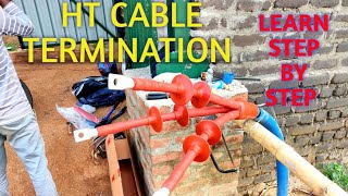 Cable Termination kaise kiya jata hai | 11KV XLPE Armour Cable Heat Shrink Termination | Cable Joint