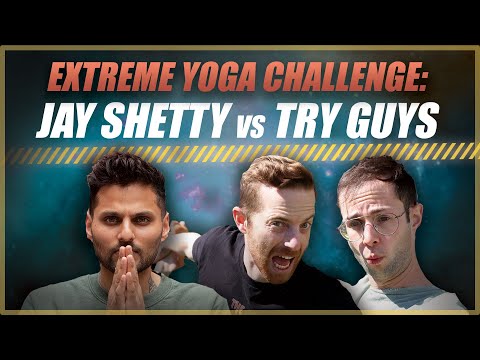 Yoga Challenge | Jay Shetty Vs The Try Guys | Uncomfortable Positions Episode 1