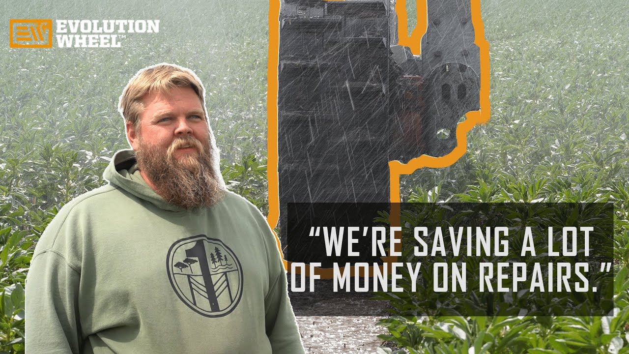 Evolution Wheel — Evolution Wheel — Farm Equipment Tires (YouTube video ad)