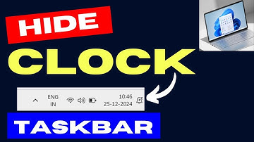 Hide Clock from Windows 11 Taskbar Tray
