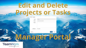 TeamWork 5 Manager Tutorial: How to Edit and Delete a Project or Task