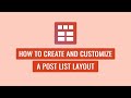 Smart Post Show Pro - How To Create and Customize a Post List Layout