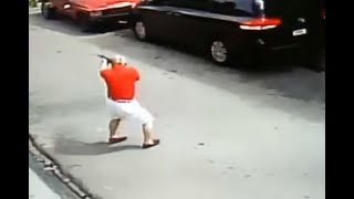 Video capta a ex militar abatir a ladrón que le robó