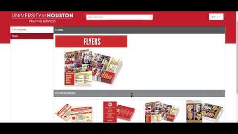 UH Online Printing how to order product