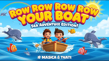 Row Row Row Your Boat 🌊 | Sea Adventure Song for Kids ⛵