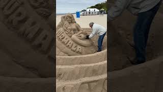 Stop at Jurmala - sand sculpture #shorts #jurmala #chojus #최대석가이드