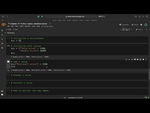007 Type of object Dictionary [02 - Python basis] | MetaTrader 5 automated trading using Python