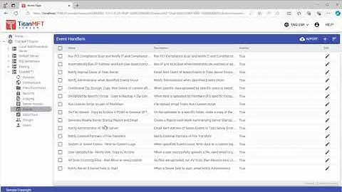 Titan MFT Server Automation - Notifications