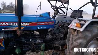 Powertrac euro 42 plus power in samrat thresher