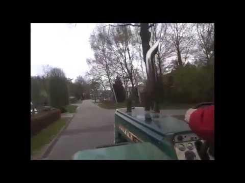 oliver 1950 GM detroit diesel 4-53 screaming jimmy on the road - YouTube