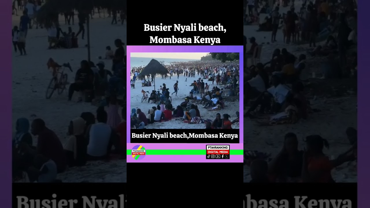 Busier Nyali beach,Mombasa Kenya 
