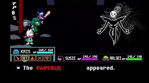 real deltarune papyrus roaring knight fansong theory epic undertakle