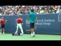 Roger federer  incredible passing shoot