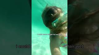 My Hair Gets So Dark In The Water Also I Love Summer