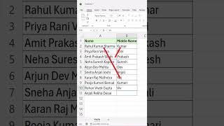 Split Names Smartly – Work Smarter, Not Harder #excel #exceltips #spreadsheetmagic