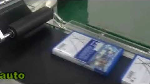 Automatic flat top labeling machine for CD boxes