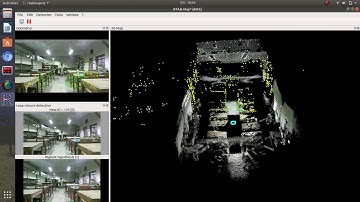 Rtabmap: Point mapping of Model and Project Lab with Kinect v2 (Xbox One)