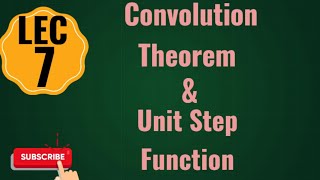 Convolution theorem & Unit Step Function / Laplace transform / MMP / math417 / pu / lecture by adeel