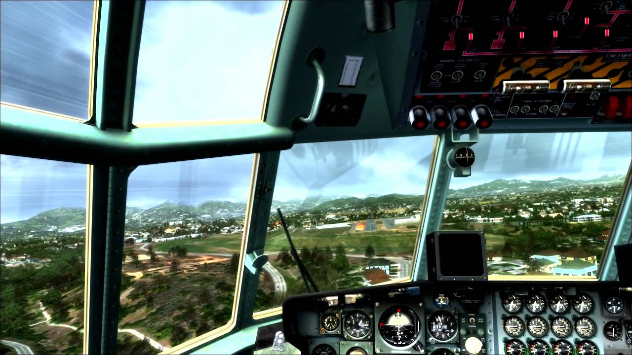 FSX Quickie - C-130 Landing at O85 - Benton Field