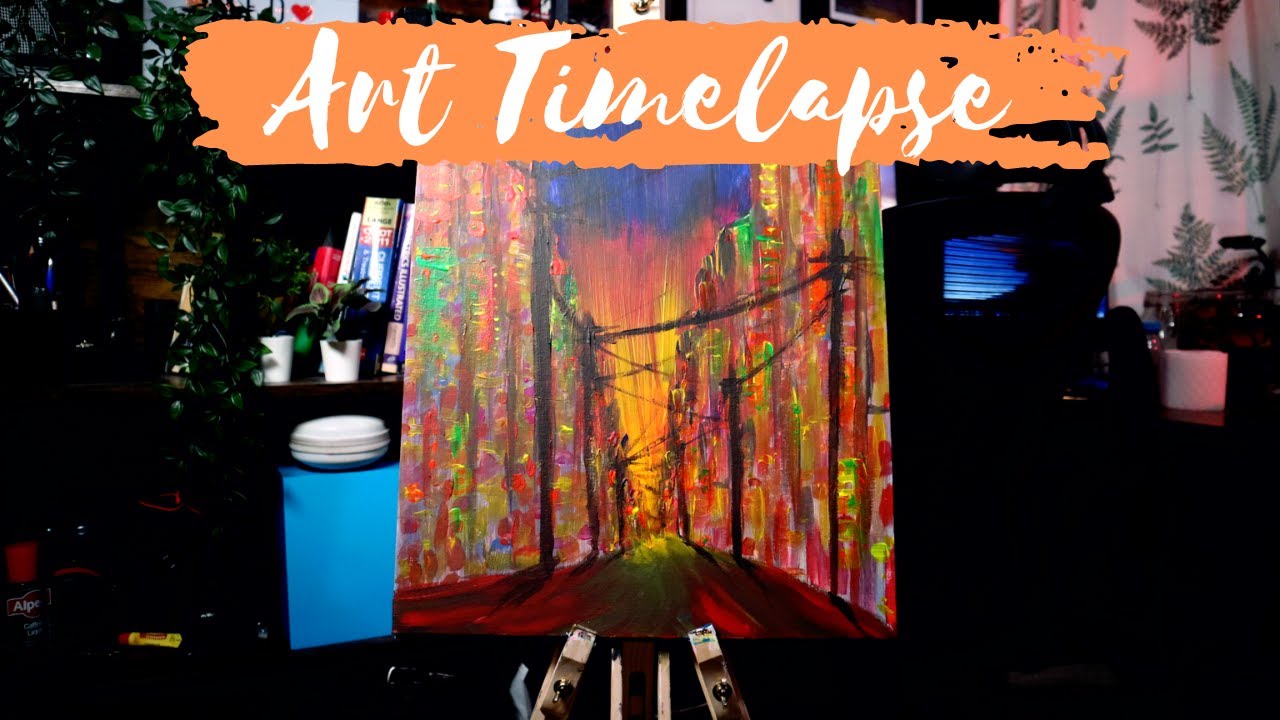 Time-lapse Art: Abstract City - ASMR ART Ep. 1 - YouTube