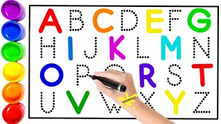 Let's trace & write uppercase ABCD for preschool toddlers and kids|educational video, abcdefg,abcde