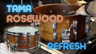 Tama Rosewood Mastercraft Snare Drum Refresh