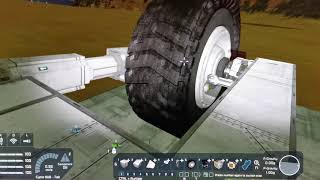 Space Engineers - Piston powered wheel concept