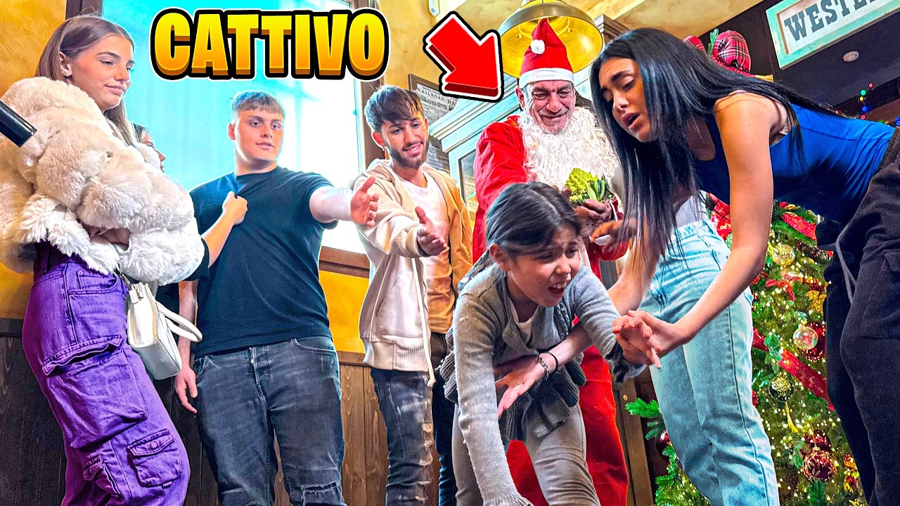 UNO SCONOSCIUTO VESTITO DA ELFO CATTIVO HA SPINTO ILARY E LE FA MALE! Natale Rovinato