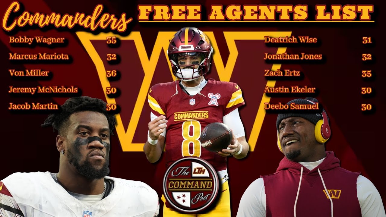Command Post LIVE!  | Commanders Free Agent List: Who Do YOU Want Them To Keep & Who To Let Walk?🤔