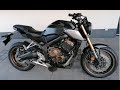 brand new CB650R model 2021 black matt gunpowder with engine startup, waiting for my A2 license