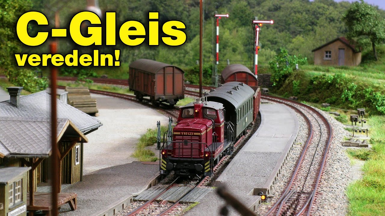 Das GLEISFELD entsteht: Bahnsteige, Schotter, Details mechanischer Stw-Technik 