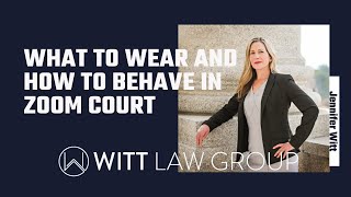 What To Wear And How To Behave In ZOOM Court | Washington State  #court #law #legal by Witt Law Group : Attorneys for Western Washington 416 views 1 year ago 1 minute, 57 seconds