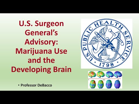 US Surgeon Generals Advisory Marijuana Use and the Developing Brain