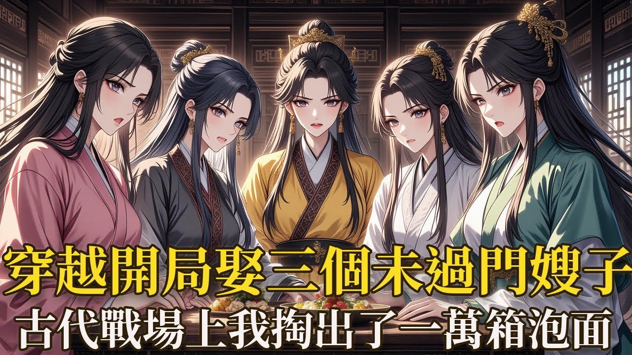 穿越開局娶三個未過門嫂子！戰場餓到易子而食，我掏萬箱泡麵反殺！滿門忠烈三兄長血灑沙場，留下三個未過門的嫂子無依無靠！  為保宋家血脈不斷，三位嫂子不顧名節，開局就強行嫁給我這個獨苗！