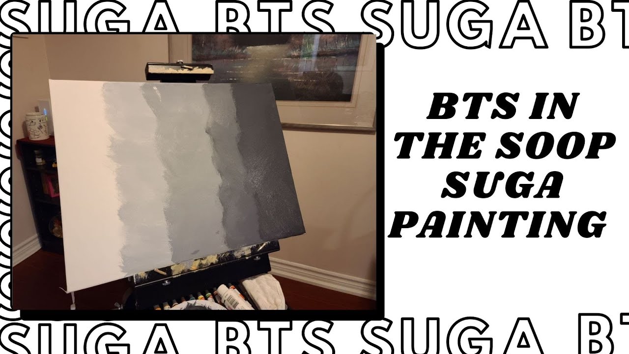 BTS IN THE SOOP SUGA PAINTING - YouTube