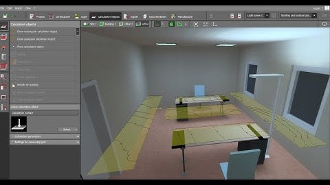 How to insert a light calculation surface