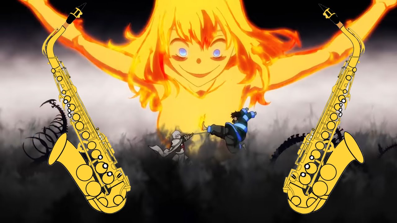 SPARK-AGAIN (alto sax & piano, electric guitar) Fire Force (music sheet)