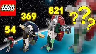 Lego Star Wars Slave 1 In Different Scales - Size Comparison