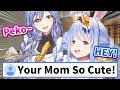 Pekora gets jealous that her mom is more popular than Pekora [Hololive/Eng sub]