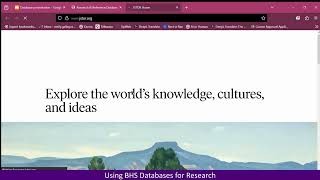 Celebrity BHS JSTOR Database Tutorial Net Worth