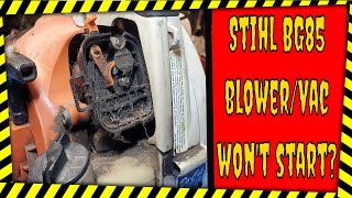 Stihl BG85 leaf blower wont start or runs poorly Time for a new carburetor