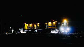 【東武鉄道 レール削正車】火花を散らして 東武日光線 レール削正車LRR16 M-47 レール削正作業 2020.3
