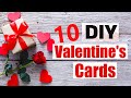 10 Handmade Valentines Card | DIY 6 Valentine's day card making | #valentinecard | #valintineday