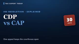 Details CDP vs CAP: How to Appeal an IRS Lien or Levy (2026) News